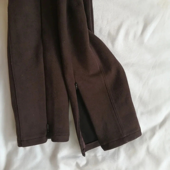 by Anthropologie Faux Suede Brown Legging Pants with Zipper Ankles 25 - Picture 7 of 15